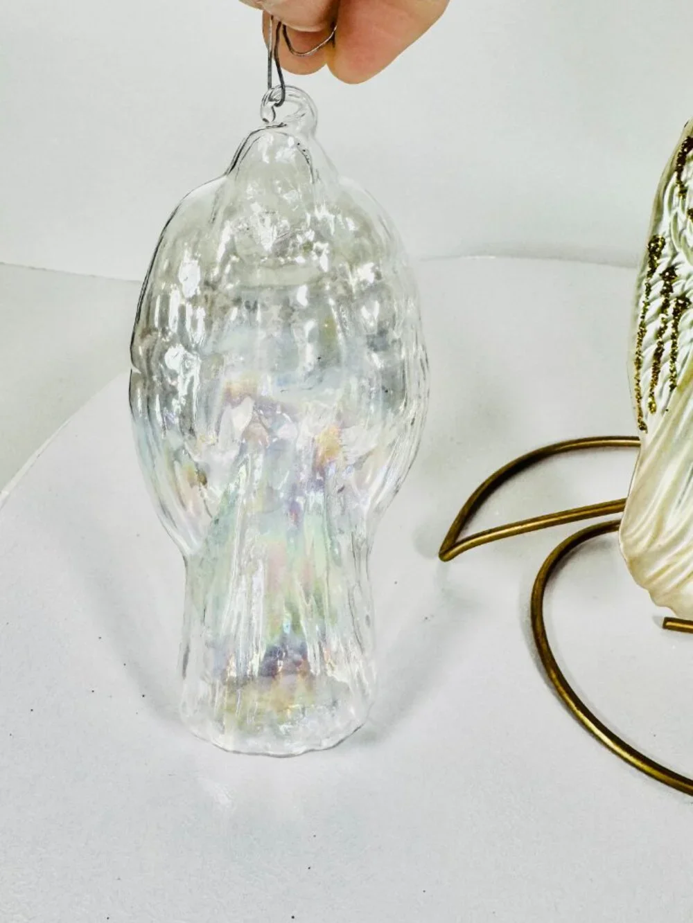 2 Whitehurts Blown Glass 5.5